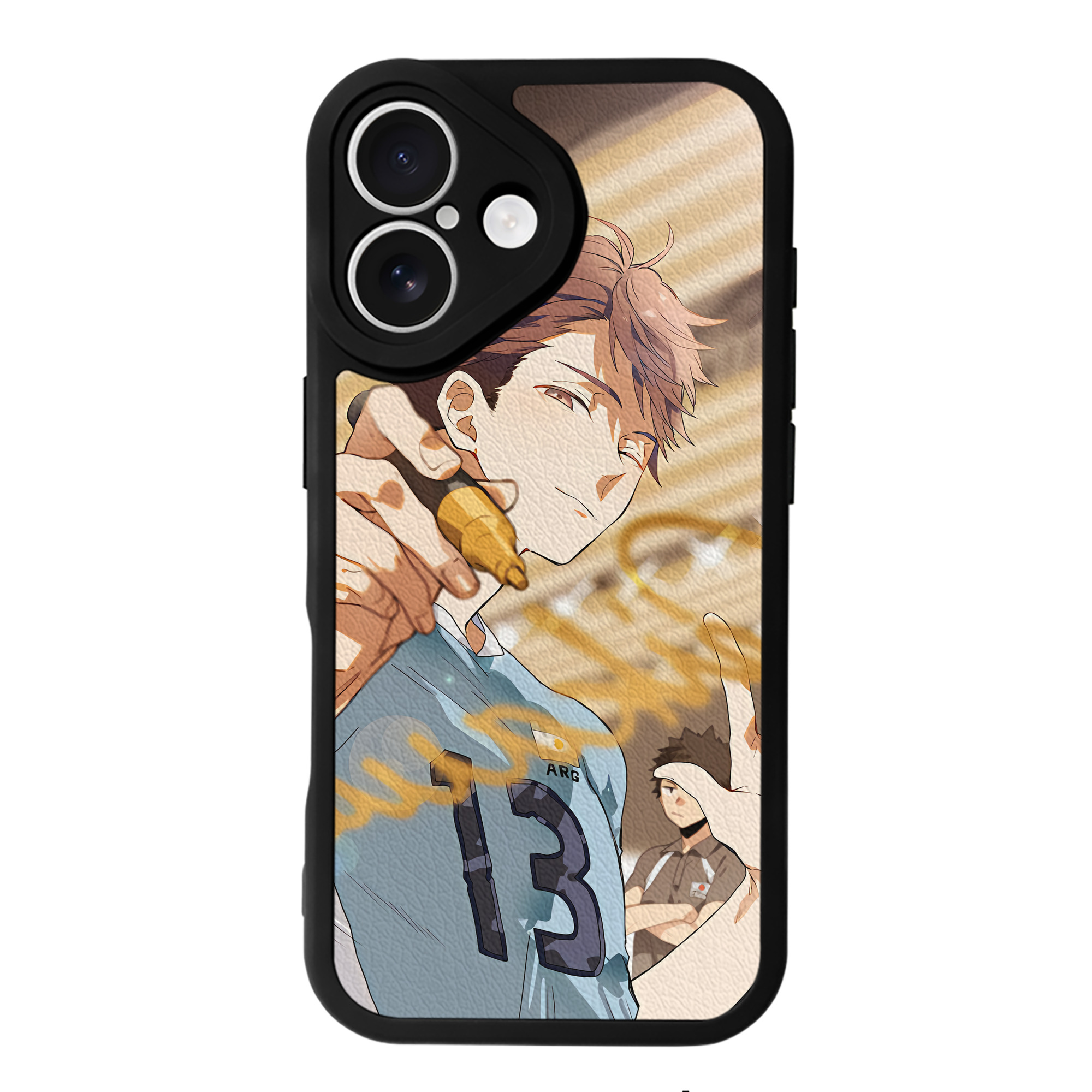 （画像用） ハイキュー!! Haikyu!! 【iPhone 16シリーズ対応】シリコンスマホケース（レザー調） 材質：シリコン